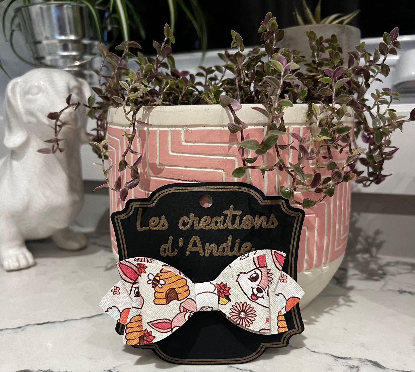 Boucle lapin ruche